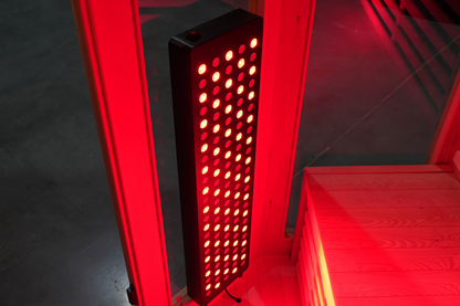 Blisspod I Vienna RED I All-In-One Deluxe - Full Spectrum + Red Light Therapy I Indoor Corner Premium Sauna I 4-5 Person