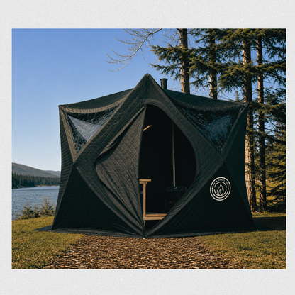 Mini Cube Portable Sauna Tent | 2-Person Wood-Fired Sauna