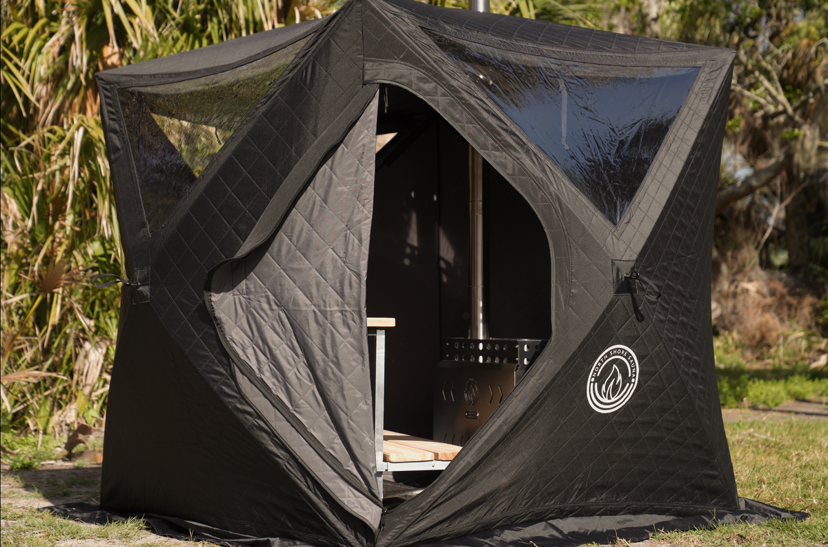 Mini Cube Portable Sauna Tent | 2-Person Wood-Fired Sauna