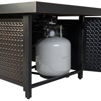 Weyland Rectangle Aluminum LPG Fire Pit